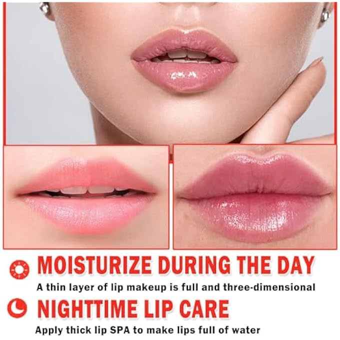 Eakroo 8 PCS BEE LIP BALM HONEY POT - STRAWBERRY, WATERMELON, APPLE LIME, CHERRY, MINT, GRAPES & PEACH FLAVORS HONEY LIP BALM BULK - SLEEPING MASK OVERNIGHT FOR HYDRATING & PREVENTING DRY, CRACKED LIPS - Image 2